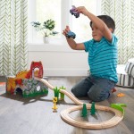 Set trenulete Dino World -Pestera Groazei Lumea Dinozaurilor -Kidkraft Tremor Cave